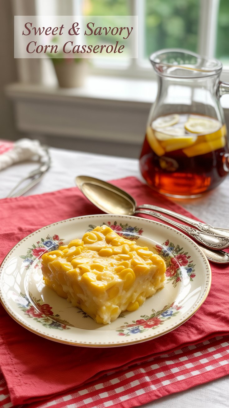 We Love, Iron Skillet One Pan “Sweet & Savory Corn Casserole” – The Dish That’ll Make You the Talk of the Church Potluck