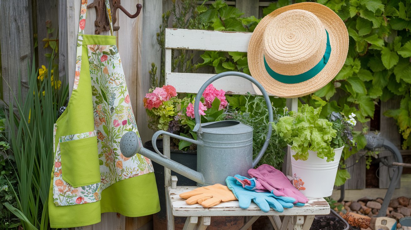 How to Repurpose Old Linens into Garden Aprons