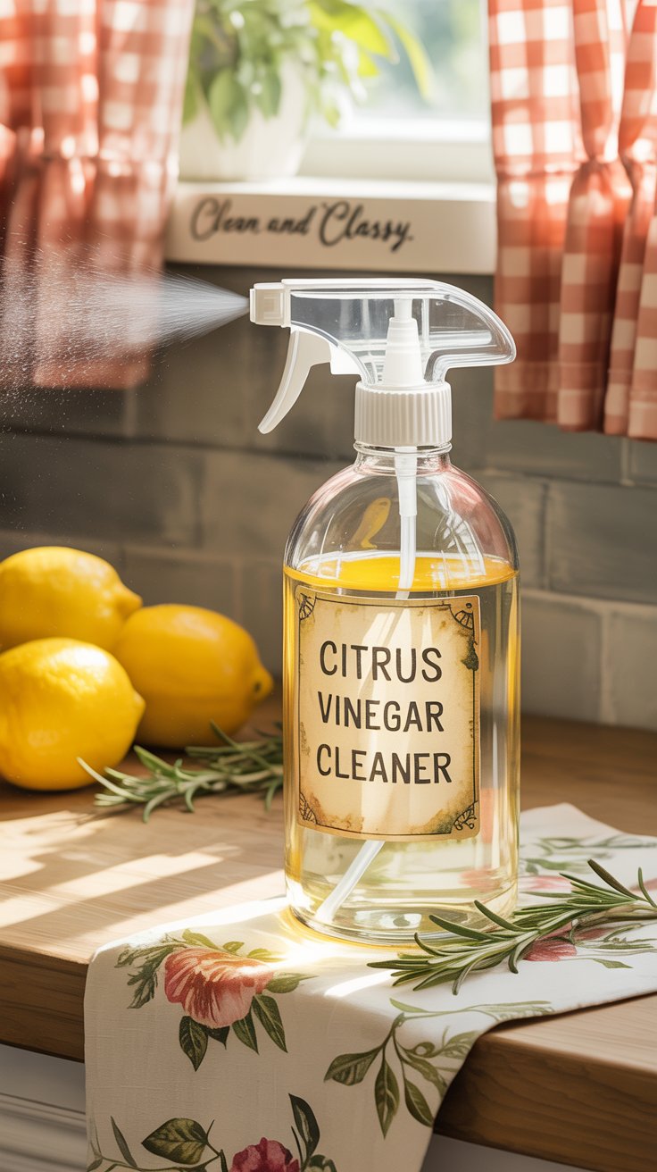 How to DIY: Eco-Friendly Cleaning: Citrus Vinegar Spray Recipe