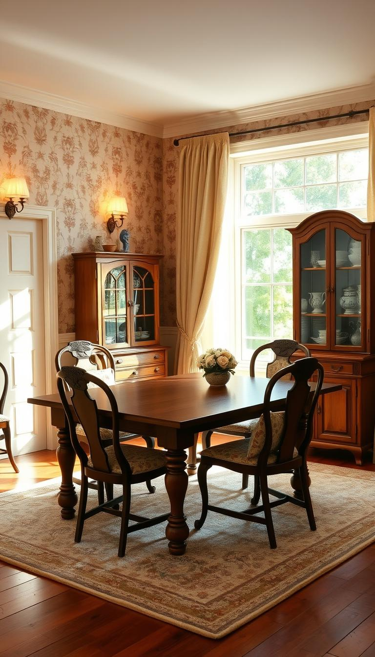 Granny Chic Dining Room Decor